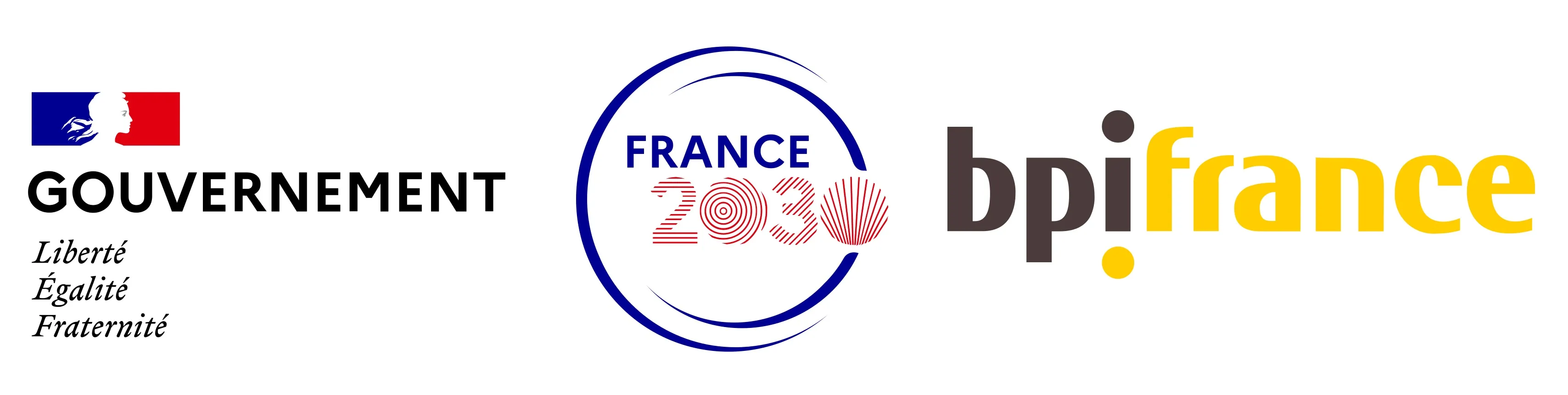 Ce projet a été financé par le gouvernement dans le cadre de France 2030 - logos Gouvernement, France 2030 et Bpifrance